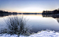Wallpaper lake, snow, winter