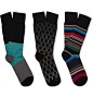 Paul Smith Shoes & Accessories - Three-Pack Patterned Cotton-Blend Socks | MR PORTER : This Paul Smith Shoes & Accessories set features three dapper pairs of socks, one printed with circles, one stripes and the other a handsome colour-blocked desi