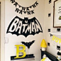 Cutting Shop创意家居装饰个性儿童房 蝙蝠侠Batman PVC墙贴