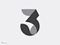 3 typography symbol number mark logo