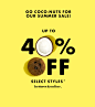 GO COCO-NUTS!: Our summer sale is here...