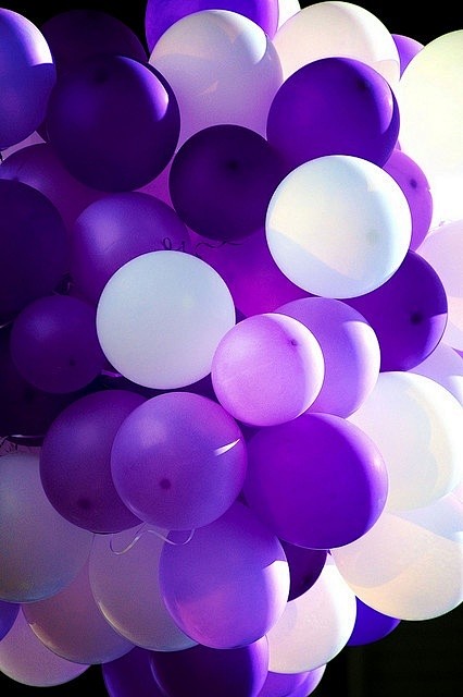 Purple balloons #壁纸#