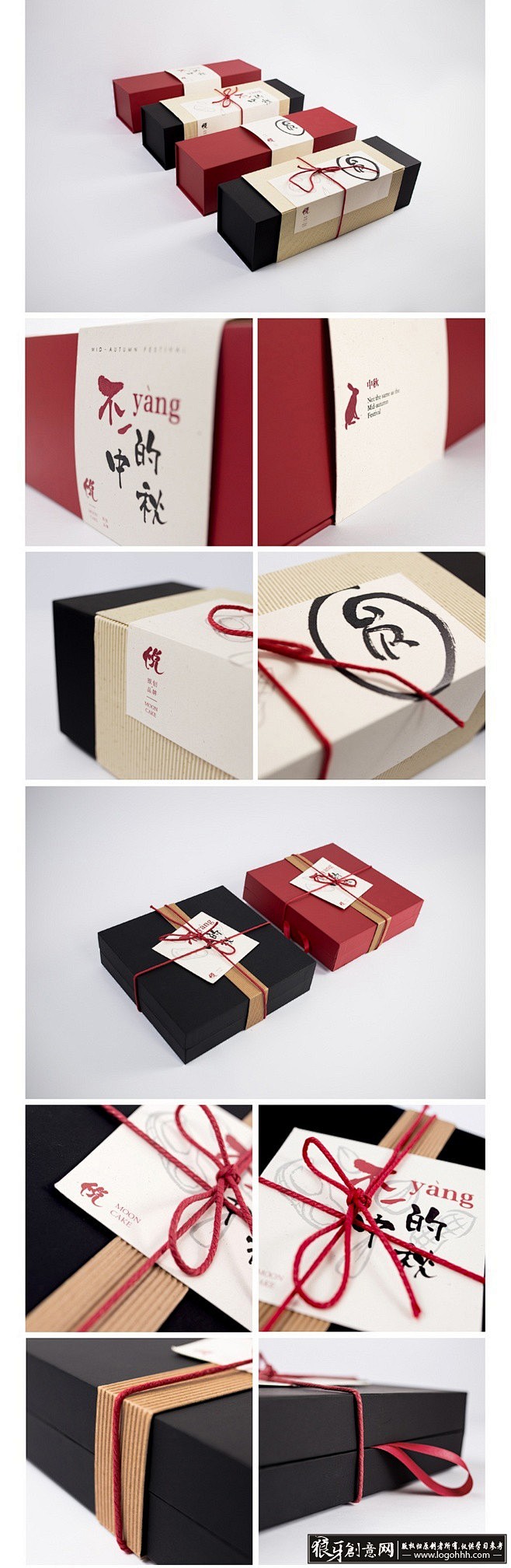 [包装灵感] ”悦“包装设计 红色礼品盒...