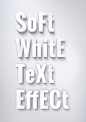 GraphicBurger » Soft White Text Effect#PSD# #采集大赛#