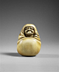 Netsuke : Daruma, époque Edo (1603-1868), Japon, Mmusée Guimet, Paris