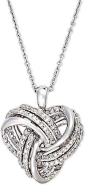 Wrapped in LoveTM Diamond Heart Pendant Necklace in Sterling Silver (1/4 ct. t.w.) on shopstyle.com: @北坤人素材