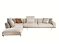 Sectional fabric sofa LET IT BE