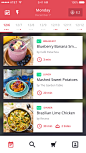 餐饮应用程序列表页设计，来源自黄蜂网http://woofeng.cn/