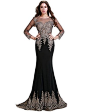 Amazon.com: Erosebridal Long Sleeves Evening Prom Dresses Beaded Size 28W Black: Clothing