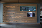 projected text with digital screens | University of Oregon Ford Alumni Center interactives: 