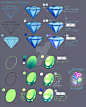 Step by Step - Diamond Gem Stone TUTORIAL