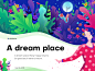A dream place Illustration : A dream place Illustration 