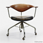 Hans Wegner Swivel Desk Chair