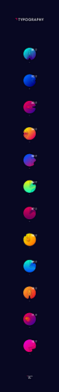 Planet typography : Exercise of typography inspired planets created based on circles and gradients.
