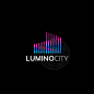 Lumino City Logo - coloful sound wave lines | Pixellogo