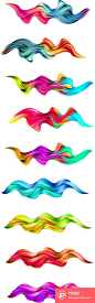 Modern colorful flow design element  - PS饭团网psefan.com_美图 _商业地产采下来 #率叶插件，让花瓣网更好用#