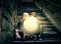Angela Waye在 500px 上的照片Children Holding Bright Sun on Stairs