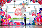 Chongqing IFS mall launching event illustration : Camellia flower illustration. This illustration was created for Chongqing IFS mall’s launching campaign main visuals, collaterals and packaging. Camellia is the city flower of Chongqing. I used vibrant col