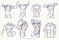 人体结构躯干画法，一步一步击破人体结构把！#春哥的绘画课室#