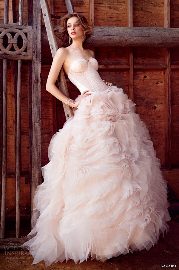 Lazaro 2015秋冬婚纱系列Loo...