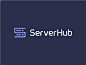 ServerHub / logo design identity mark symbol modem lettermark hub server s