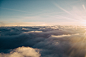 天空,云,极光,星星-fluffy cloud heaven