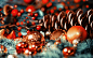 General 1920x1200 Christmas Christmas ornaments  bokeh depth of field pine cones