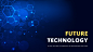 Blue & Yellow Professional Future Technology Presentation - Page 1