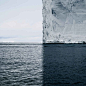 This Iceberg Photo Is Perfectly Divided into Four Satisfying Quadrants - BlazePress: 