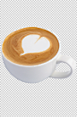 牛奶咖啡咖啡店饮品PNG免抠摄影图-众图网