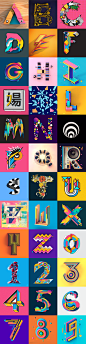 36 Days of Type: 2016 : This was my first year of trying the 36 Days of Type project! Ended up with some interesting and unexpected results. Total of 39 letters and numbers submitted.6 Letters out of these got featured on 36 Days of Type Instagram page.