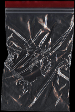 BOOM素材盒采集到潮流复古做旧透明塑料薄膜袋褶皱破损包装自封袋PNG免抠图片素材