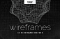 矢量线框 30 Wireframe Vectors_平面设计_纹理图案