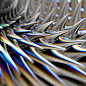 三维渲染未来科幻铁磁流体3D金属PNG免抠图_22