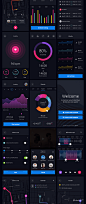黑色数据统计展示APP UI Kits下载[PSD＋Sketch] - 黑色数据统计展示APP UI Kits下载[PSD＋Sketch]1474113731-3508-kjwqmzupr0roo2bzb3wz