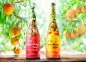 FruiTree Sparkling Wine : //Design, Art DirectionFRUITREE is a sparkling wine with high fruit juice content. To communicate this feature of the sparkling wine—that it uses over 30% fruit juice—the bottle itself was designed to look like a fruit tree.Cockt