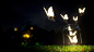butterflies fly glowing grass jars wallpaper (#2995155) / Wallbase.cc