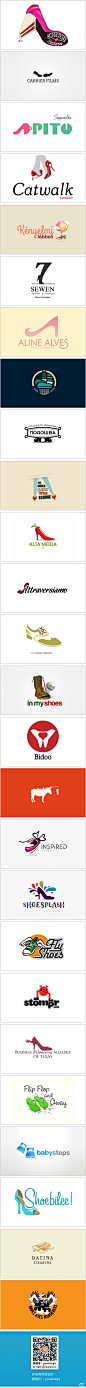 【早安Logo！一组鞋子元素的Logo设计】@啧潴要穷游四方哈哈 更多创意Logo请戳→http://t.cn/zQUJvYS