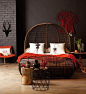 Decorating Ideas with Exotic African Flavor, Modern Bedroom Decor