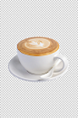 牛奶咖啡咖啡店饮品PNG免抠摄影图-众图网