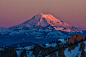 Photograph Mt. Rainier Sunset Glow by jleephoto on 500px