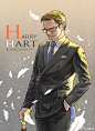 #kingsman##Harry# 第二张是原版，但是第一张有种在天堂依旧辣么帅的甘蕉呐