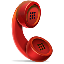 红色的电话听筒图标 iconpng.co...