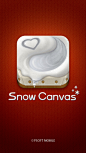 Snow Canvas绘制雪花应用启动界面设计，来源自黄蜂网http://woofeng.cn/mobile/