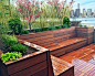 Brooklyn Heights Roof Deck Garden Design with Hot Tub and Deck contemporary-deck