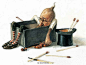 法国奇幻插画家  Jean Baptiste Monge (1971年6月11日—)奇幻精灵插画设计 ​​​​