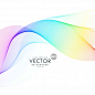 Rainbow color wavy background Free Vector