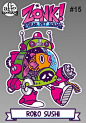 ZONK! FPS Stickers by Paco Afromonkey Puente, via Behance: 