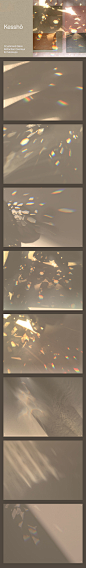 水晶灯光斑自然光影背景素材PNG