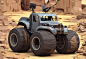 Mad Max Cars : Mad Max Car close up@美工云#c3d设计欣赏##3D大图高清图#